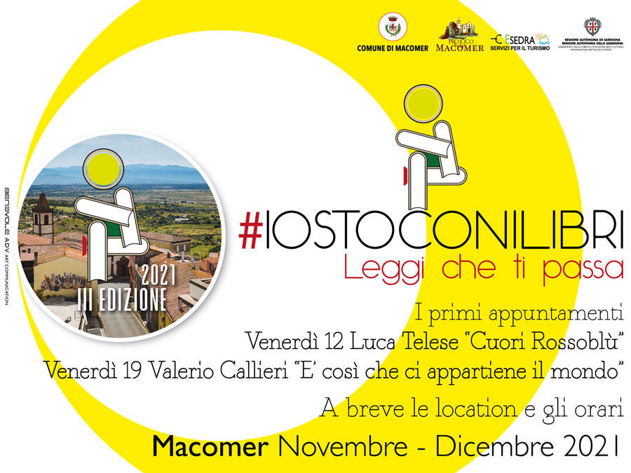 A Macomer #Io sto con i libri la rassegna letteraria con Reading, laboratori di scrittura e lettura e  incontri con gli autori