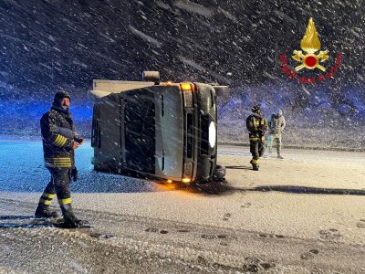 Un intervento dei Vigili del fuoco