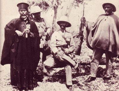 1941.Hailé Selassié con l'Abuna della chiesa Chiesa ortodossa etiope Gabre Guirguis