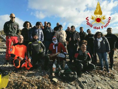 sommozzatori del Comando dei Vigili del Fuoco di Sassari e con la partecipazione della A.S.D. Centro Didattico di immersione