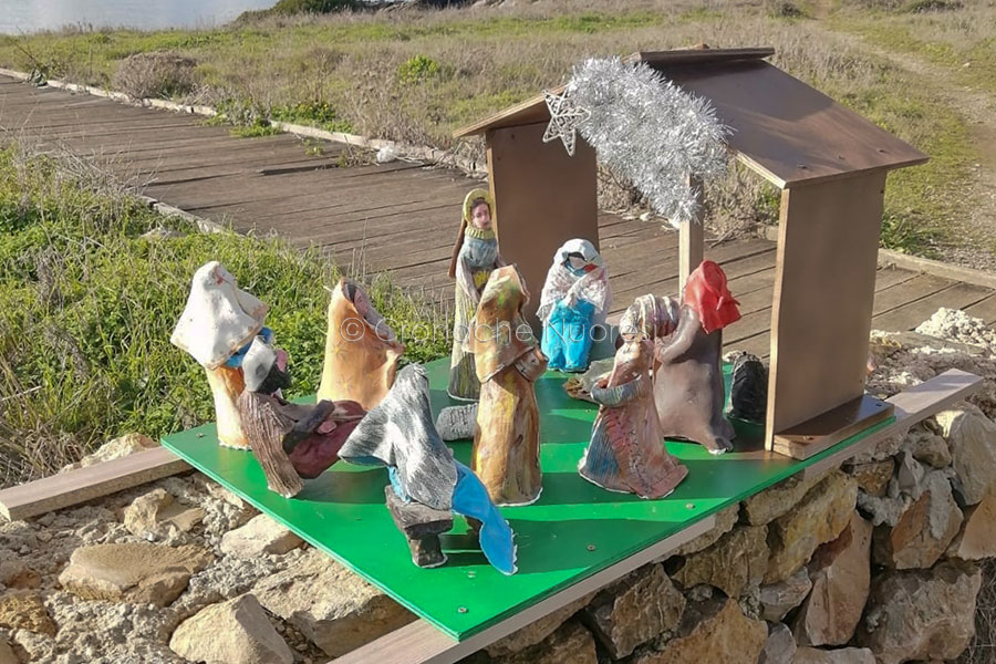 Un presepe opera dei giovani diversamente abili allestito in fondo al mare grazie ai Vigili del fuoco – VIDEO
