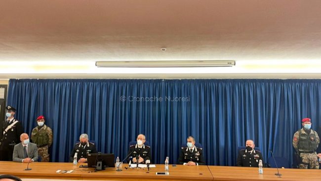 La conferenza stampa sull'arresto di Graziano Mesina