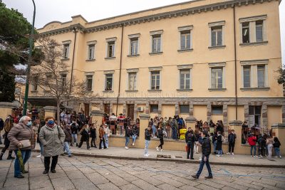 Nuoro. mobilitazione al Liceo Fermi (foto S.Novellu)