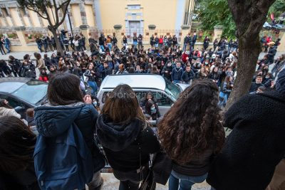 Nuoro. mobilitazione al Liceo Fermi (foto S.Novellu)