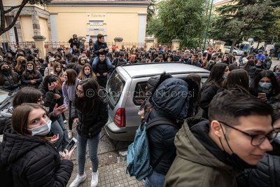 Protesta studentesca al Liceo Satta di Nuoro (foto S.Novellu)
