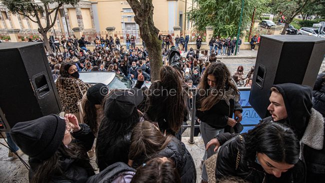 Protesta studentesca al Liceo Satta di Nuoro (foto S.Novellu)