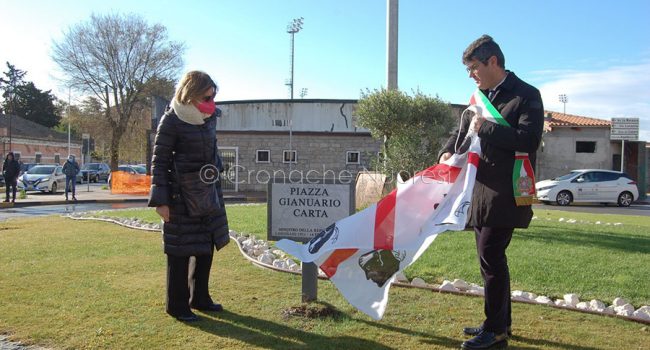 Inaugurazione della piazza Ariuccio Carta (foto C. Cabras)