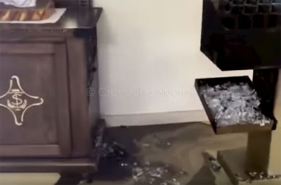 Le candele dopo l'incendio