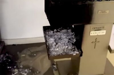 Le candele dopo l'incendio