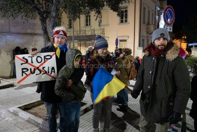 Nuoro. Marcia per la pace in Ucraina (foto S.Novellu)