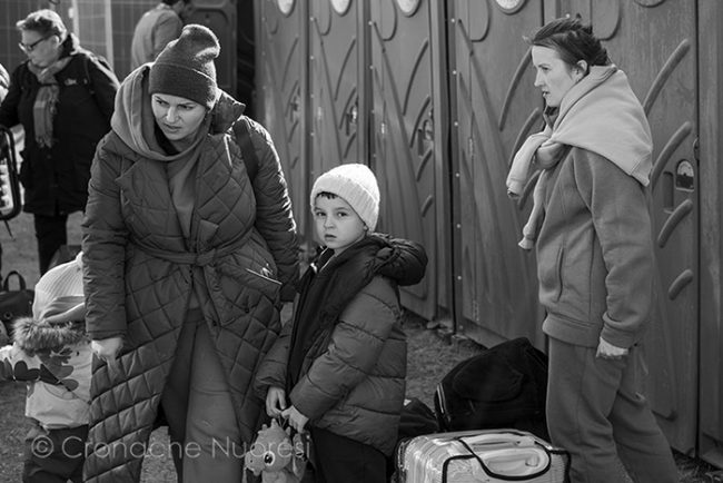 Guerra in Ucraina, in fuga dalla guerra, Al campo profughi di Przemyśl, in Polonia