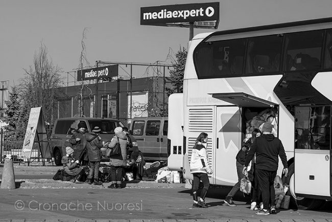 Al campo profughi di Przemyśl, in Polonia (foto S.Novellu)