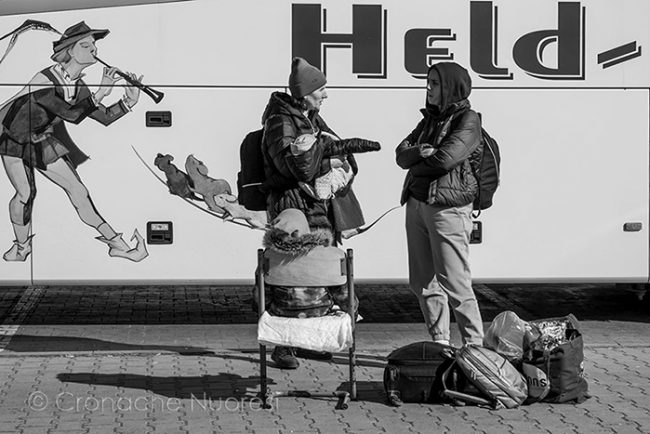 Al campo profughi di Przemyśl, in Polonia (foto S.Novellu)
