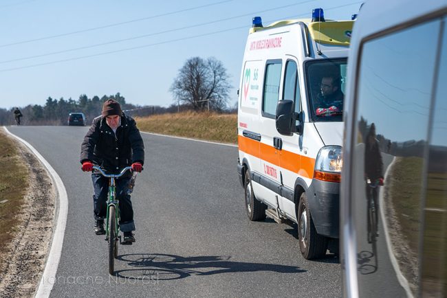 Ciclista nei pressi di Przemyśl (foto S.Novellu)