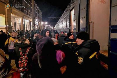 Evacuazione dei profughi dall'Ucraina