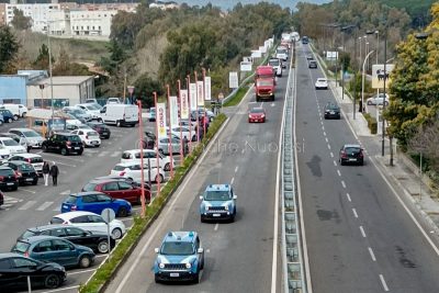 Nuoro. Manifestazione degli-autotrasportatori contro il caro carburante (foto F.Nieddu)