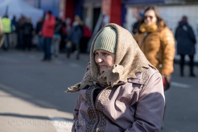 Profuga ucraina al campo di Przemyśl (foto S.Novellu)