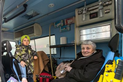 Profughi in viaggio per l'Italia (foto S.Novellu)
