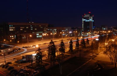 Zaporizhzhia di notte (Vladimir Yaitskiy)