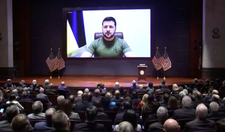 Guerra in Ucraina. Zelensky al congresso amricano: “Stiamo vivendo un secondo 11 settembre”