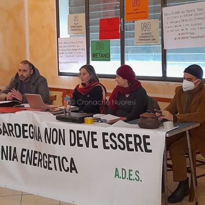 Il presidio sull'energia a Bolotana