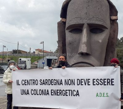 Il presidio sull'energia a Ottana