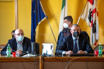 L'assessore Nieddu e il sottosegretario Costa (foto S.Novellu)