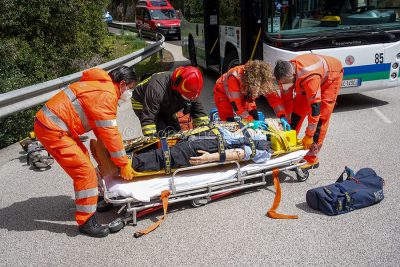 Un momento della maxi esercitazione sull'Ortobene (foto S.Novellu)