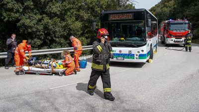 Un momento della maxi esercitazione sull'Ortobene (foto S.Novellu)