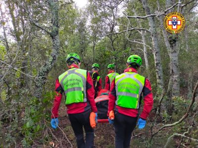 Un'intervento del Soccorso Alpino Speleologico della Sardegna