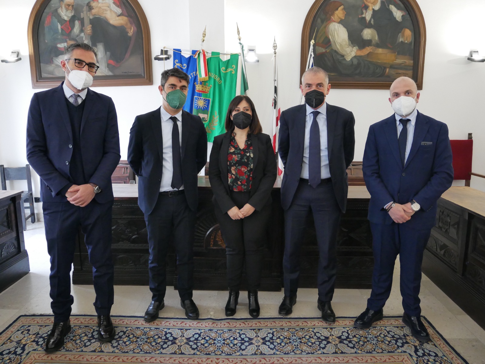 Il sottosegretario alla Salute Andrea Costa a Nuoro ricevuto dal sindaco Soddu