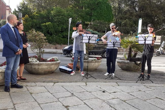 A Nuoro un minuto di silenzio per ricordare Giovanni Falcone (foto Nieddu)