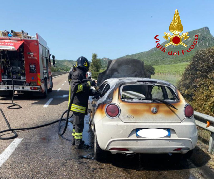 Domenica caratterizzata da incidenti e un incendio in Baronia