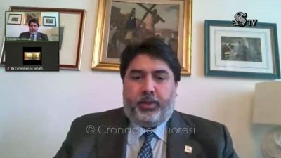 Il presidente della Regione Christian Solinas