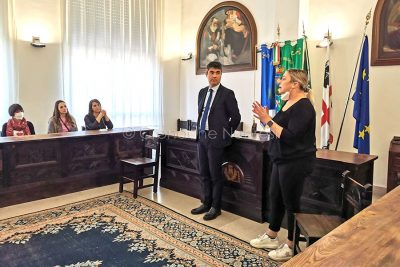 L'incontro con le mamme in Comune (foto S.Meloni)