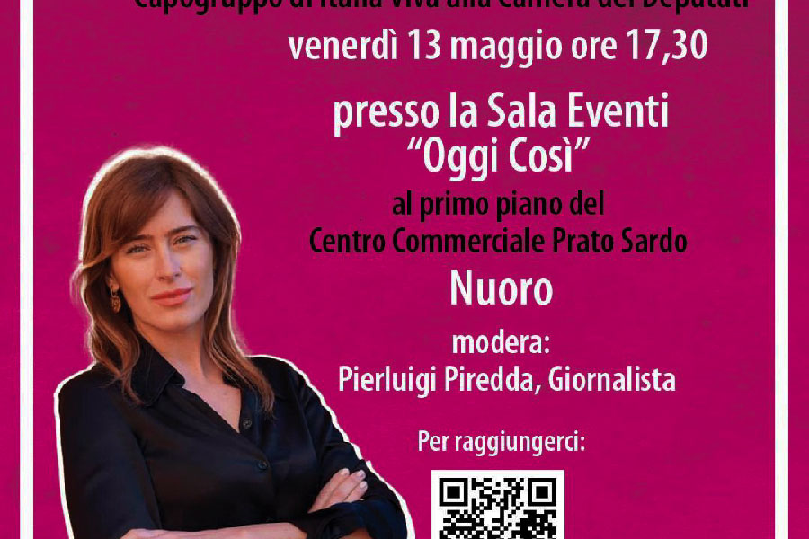 Venerdì a Nuoro Maria Elena Boschi