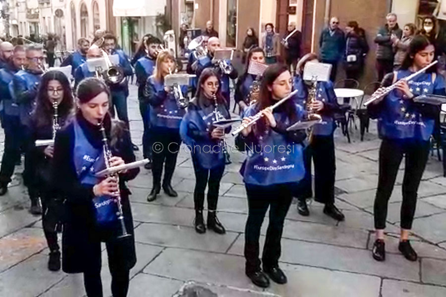 Nuoro. Concerto al Corso Garibaldi per la Giornata dell’Europa – VIDEO