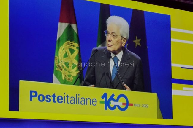 Roma. 160° di Poste Italiane, il presidente Mattarella (foto S.Meloni)