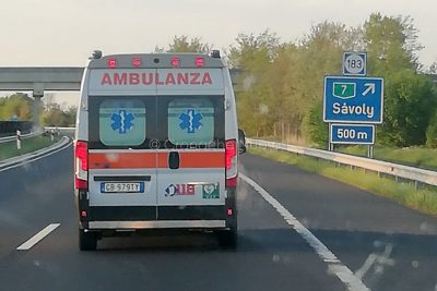 Uno dei mezzi dell'ANAS Sardegna diretto in Romania