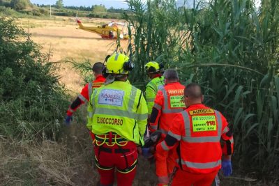 I soccorritori sul luogo dell'incidente