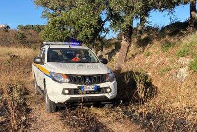 Un mezzo della Protezione Civile Nuorese