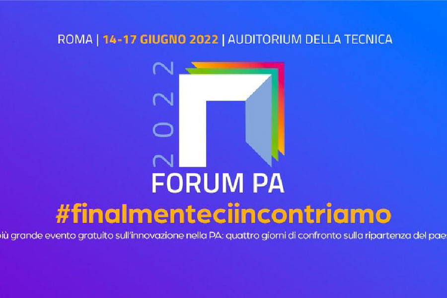 Dal 14 al 17 giugno forum delle PA 2022: il paese che riparte