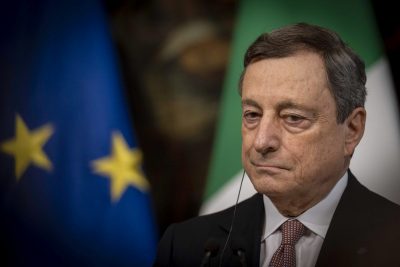 Il presidente del Consiglio Mario Draghe (foto agenziafotogramma.it)
