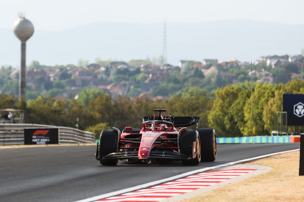 Le Ferrari volano nelle libere in Ungheria, Leclerc il migliore