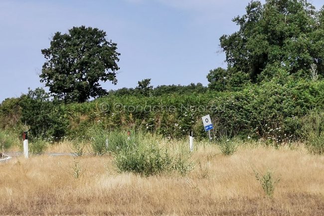 L'inizio della strada provinciale 70 (foto S.Novellu)