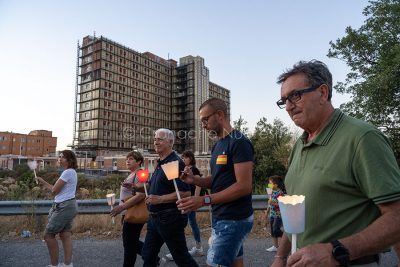 Nuoro, fiaccolata per la sanita' (foto S.Novellu)