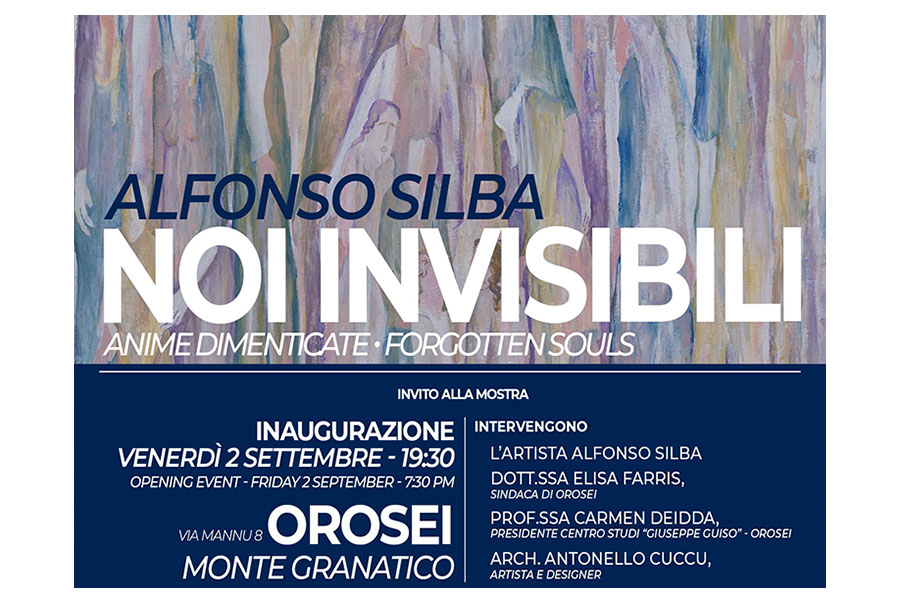 “Noi Invisibili. Anime dimenticate”: si inaugura venerdì 2 settembre a Orosei la nuova mostra dell’artista Alfonso Silba