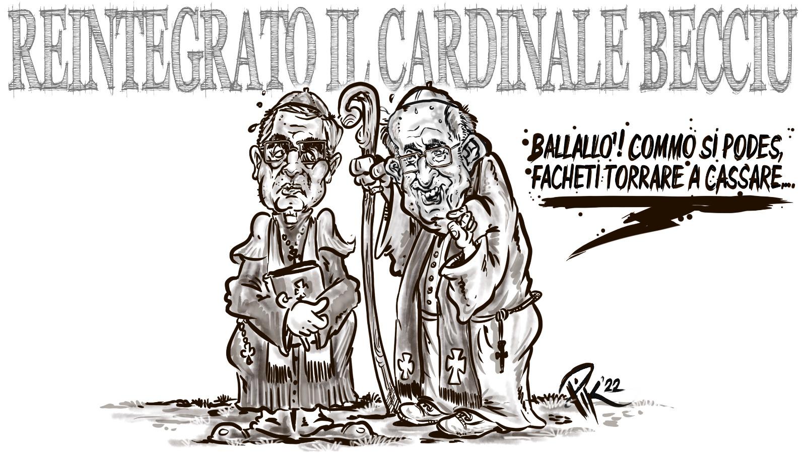 Il Papa reintegra il cardinal Becciu