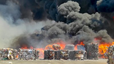 Incendio alla Gesam di Sassari