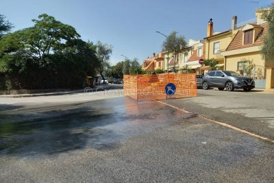 Perdita d'acqua in via Aldo Moro